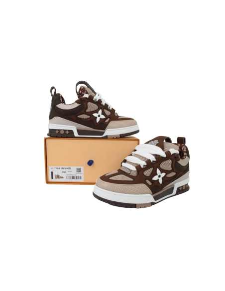 Louis Vuitton LV Skate Sneaker White Brown