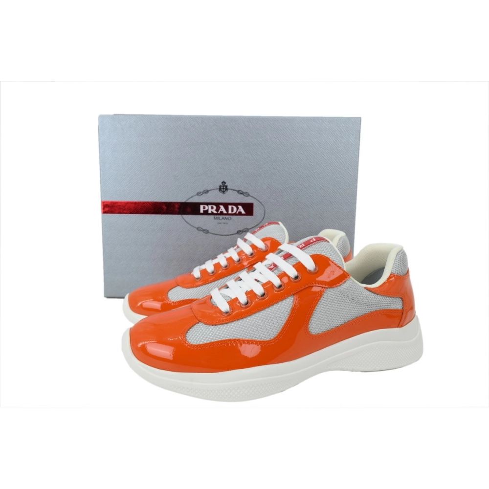 Prada Americas Cup Patent Orange