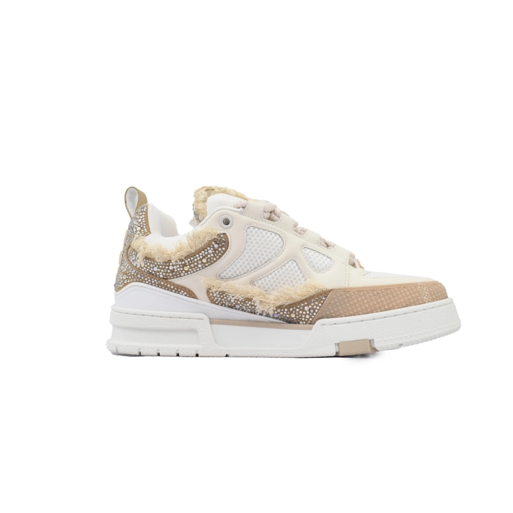 Louis Vuitton LV Skate Sneaker Horse Hair Apricot Diamond