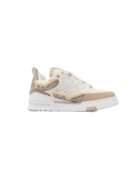 Louis Vuitton LV Skate Sneaker Horse Hair Apricot Diamond