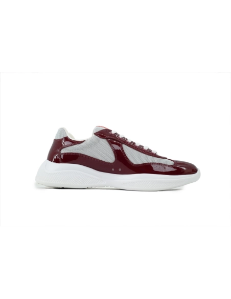 Prada Americas Cup Patent Wine Red