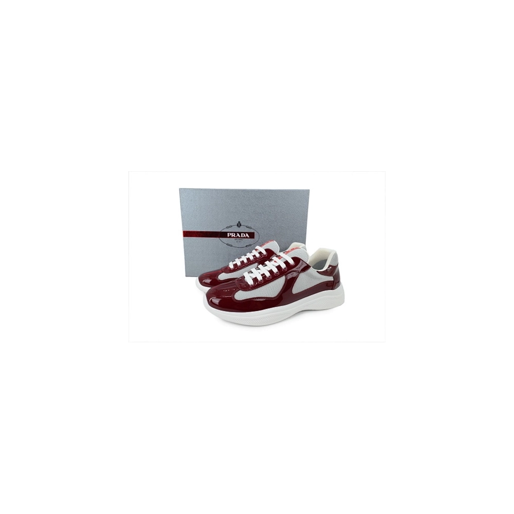 Prada Americas Cup Patent Wine Red