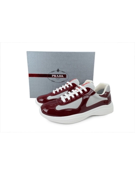 Prada Americas Cup Patent Wine Red