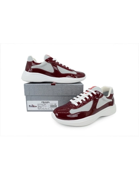 Prada Americas Cup Patent Wine Red