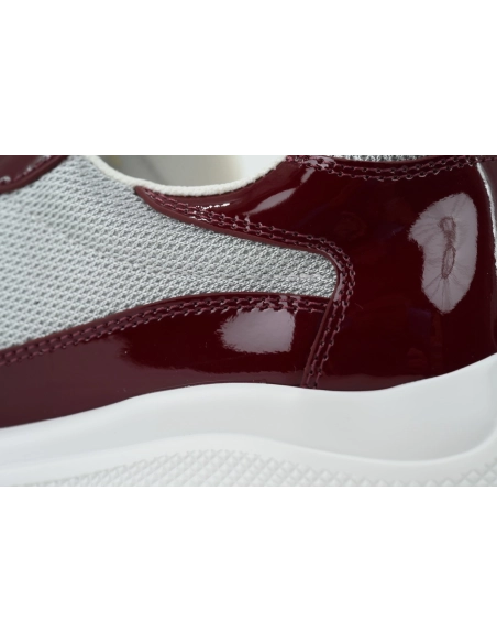 Prada Americas Cup Patent Wine Red