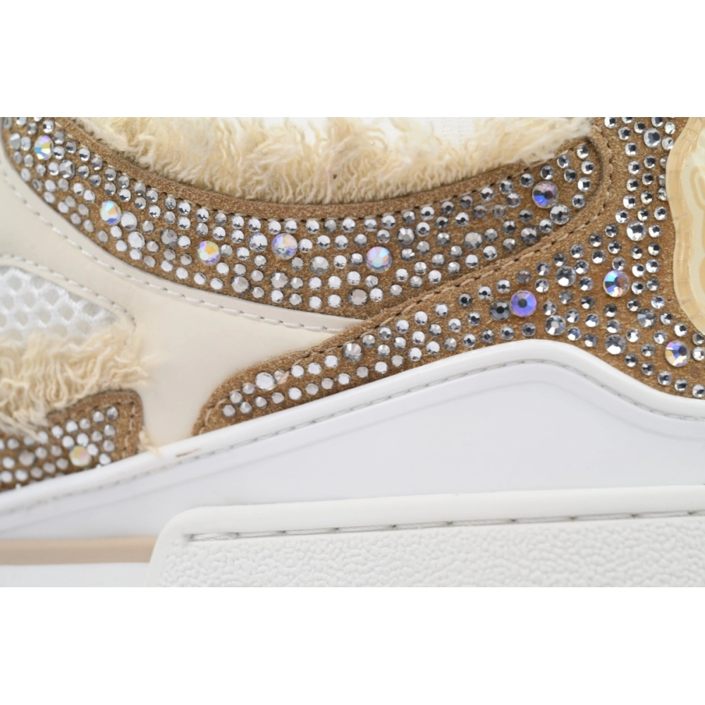 Louis Vuitton LV Skate Sneaker Horse Hair Apricot Diamond