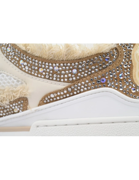 Louis Vuitton LV Skate Sneaker Horse Hair Apricot Diamond