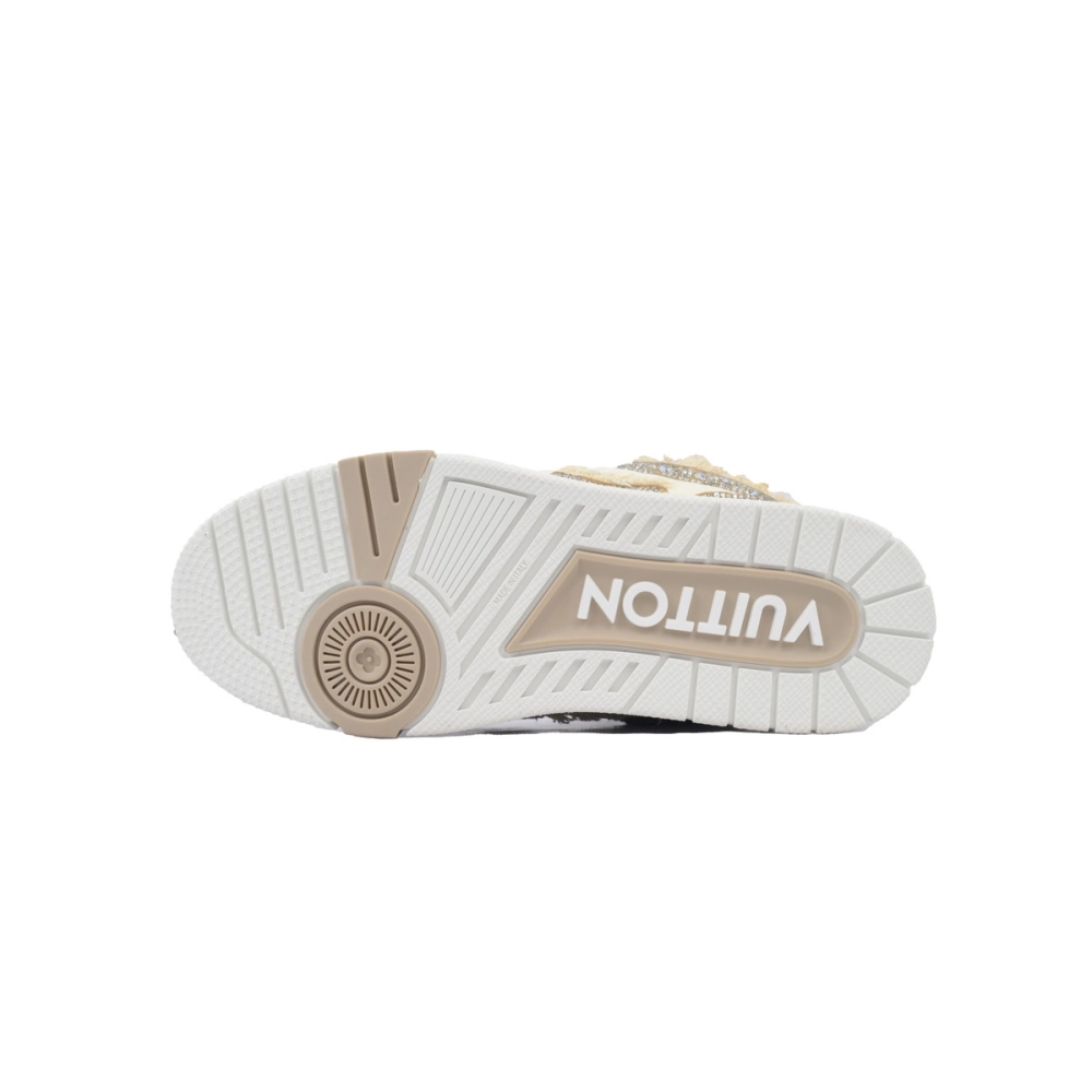 Louis Vuitton LV Skate Sneaker Horse Hair Apricot Diamond