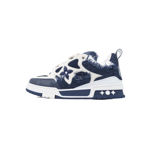 Louis Vuitton LV Skate Sneaker Horse Hair Blue Diamond