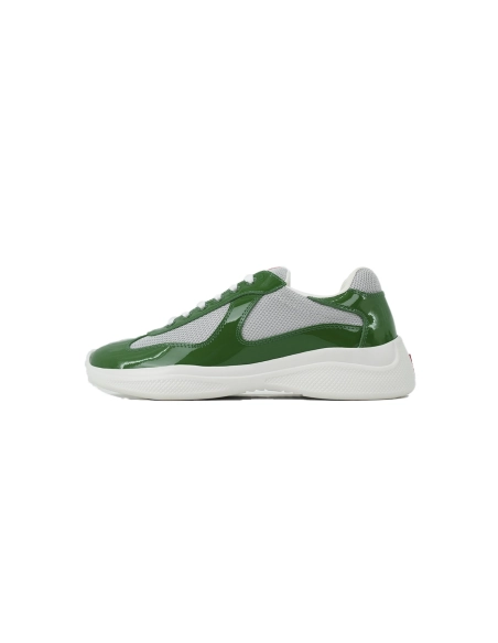 Prada Americas Cup Sneakers Patent Leather Green