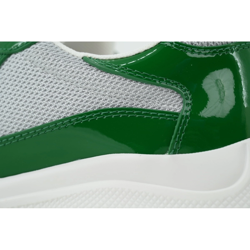 Prada Americas Cup Sneakers Patent Leather Green