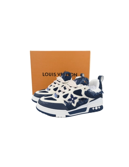 Louis Vuitton LV Skate Sneaker Horse Hair Blue Diamond