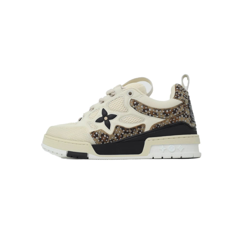 Louis Vuitton LV Skate Sneaker White Coffee Diamond