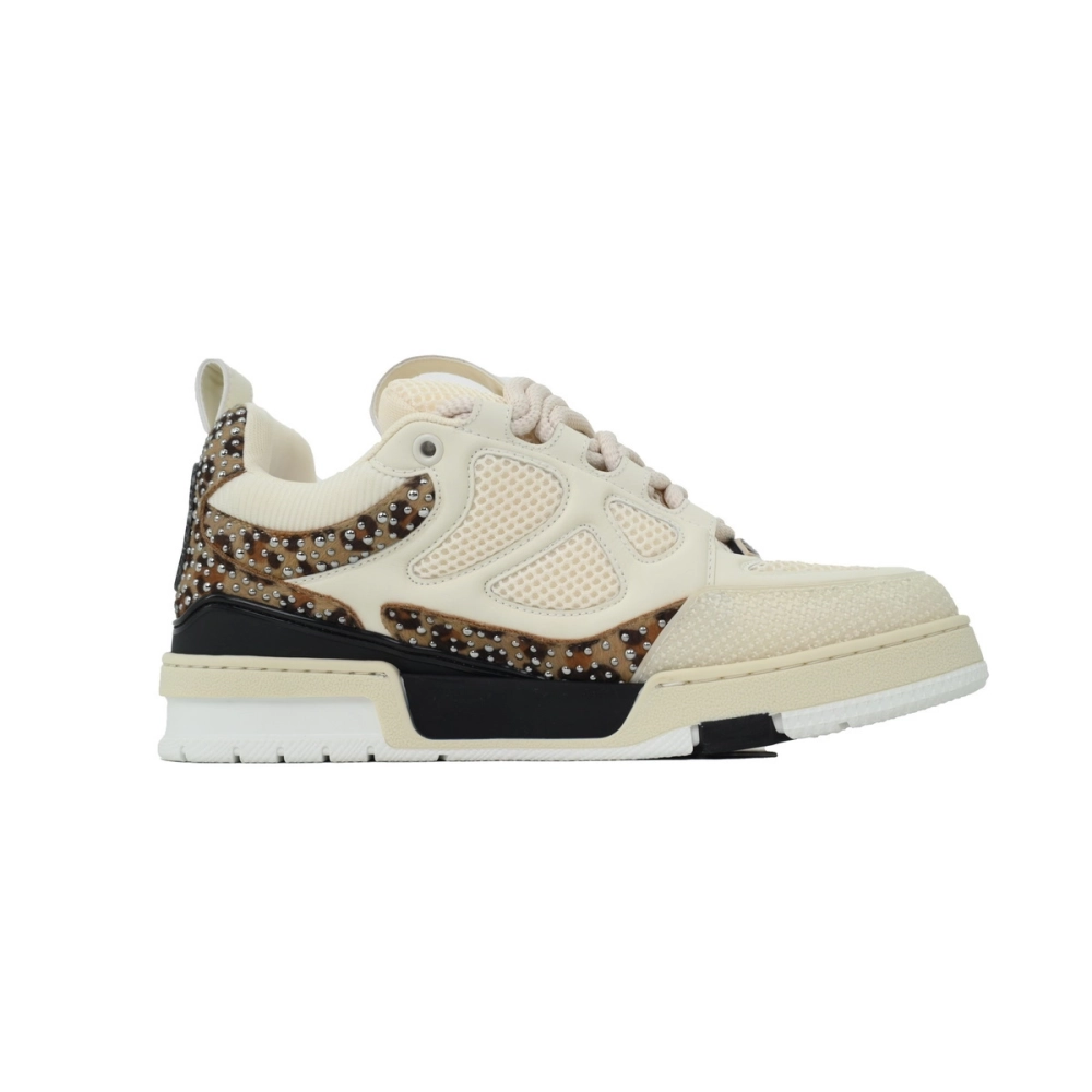 Louis Vuitton LV Skate Sneaker White Coffee Diamond