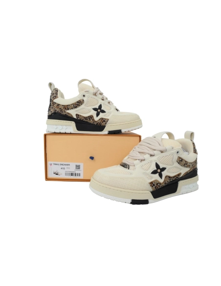 Louis Vuitton LV Skate Sneaker White Coffee Diamond