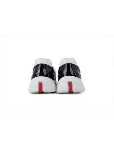 Prada Americas Cup Patent Black and White