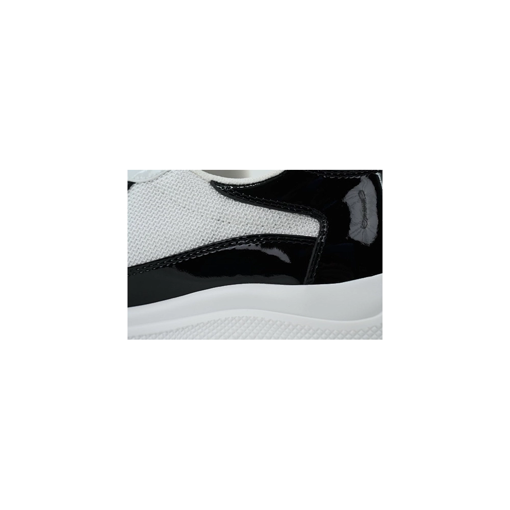Prada Americas Cup Patent Black and White
