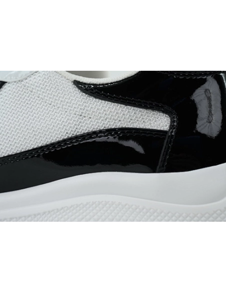 Prada Americas Cup Patent Black and White