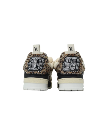 Louis Vuitton LV Skate Sneaker White Coffee Diamond