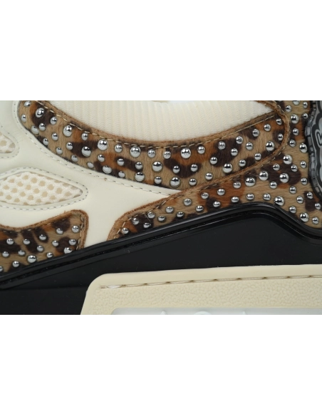 Louis Vuitton LV Skate Sneaker White Coffee Diamond