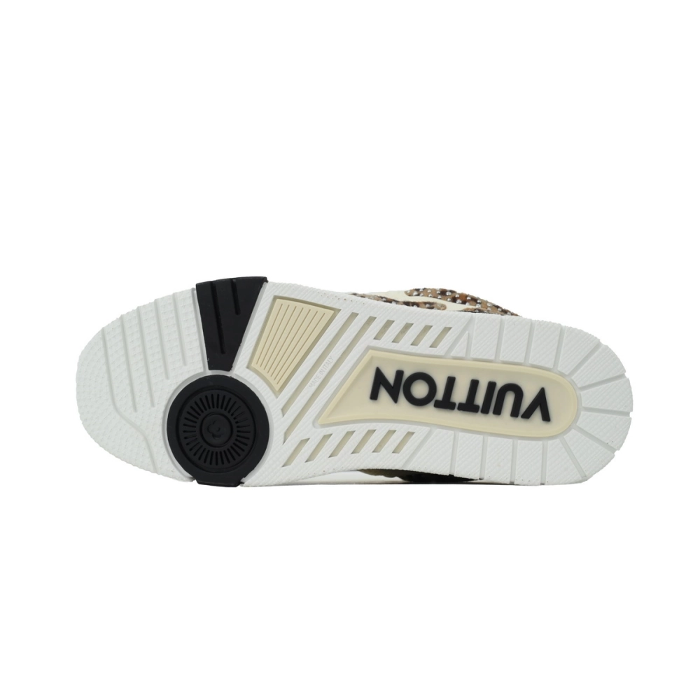 Louis Vuitton LV Skate Sneaker White Coffee Diamond