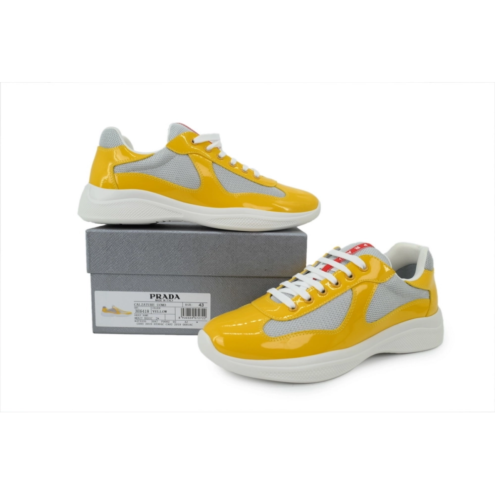 Prada Americas Cup Patent Yellow