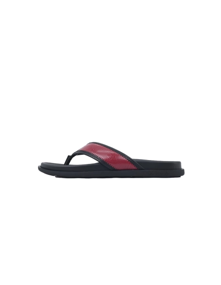 Louis Vuitton Flip Flop Sandal Black And Red