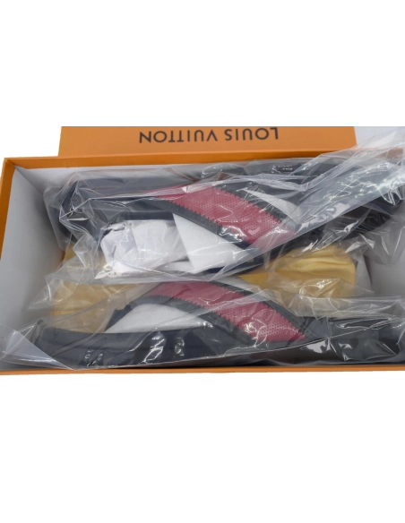 Louis Vuitton Flip Flop Sandal Black And Red