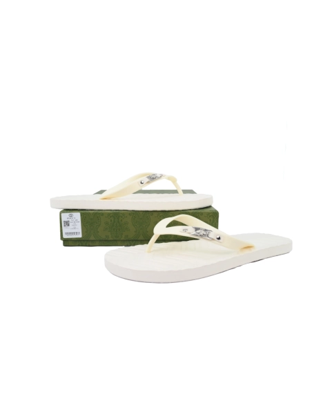 Gucci Flip Flops All White