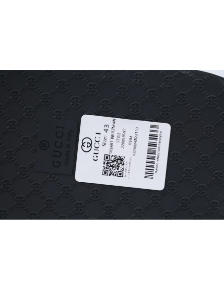 Gucci Flip Flops Red Bottom Flower Black