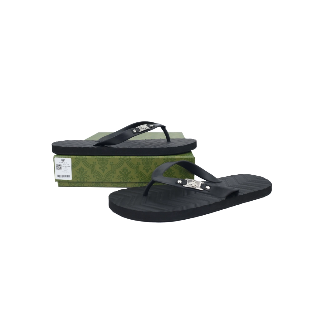 Gucci Flip Flops Black