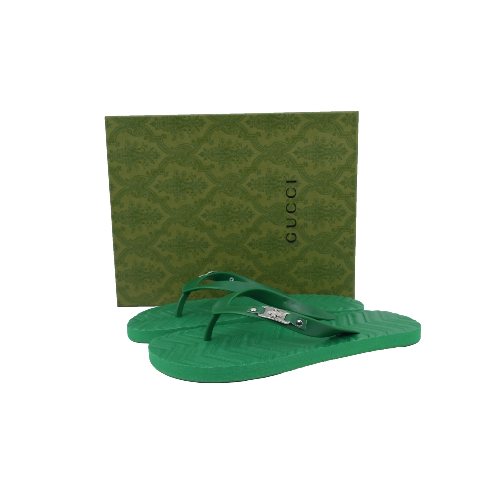 Gucci Flip Flops Green