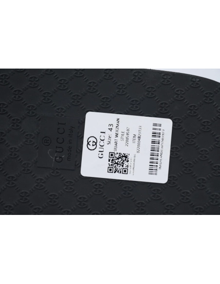 Gucci Slippers Double G White Black