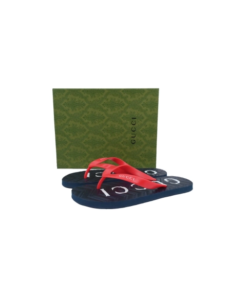Gucci Slippers Double Black And Red
