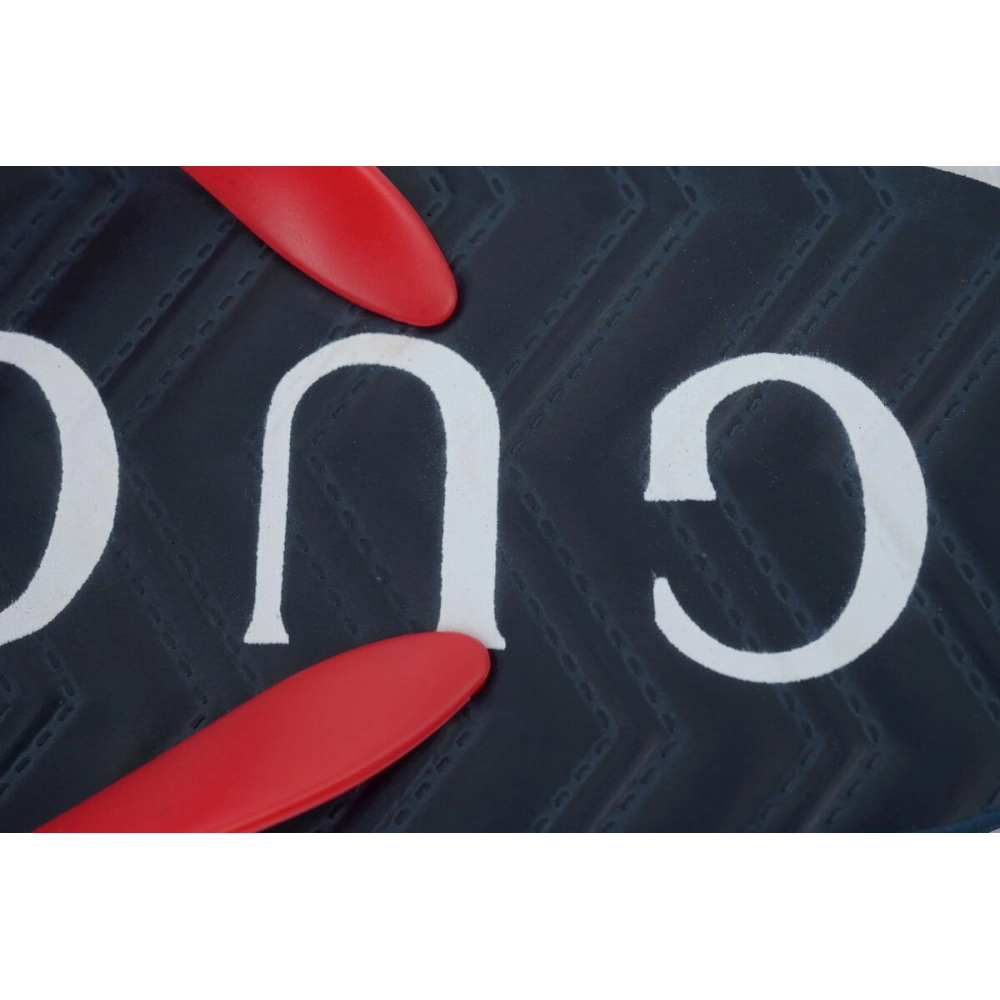 Gucci Slippers Double Black And Red
