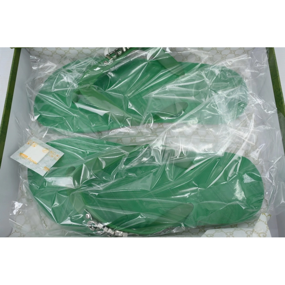 Gucci Slippers Striped Green