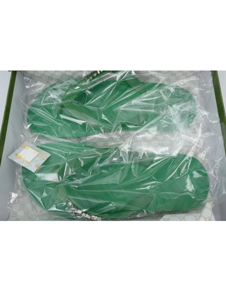 Gucci Slippers Striped Green