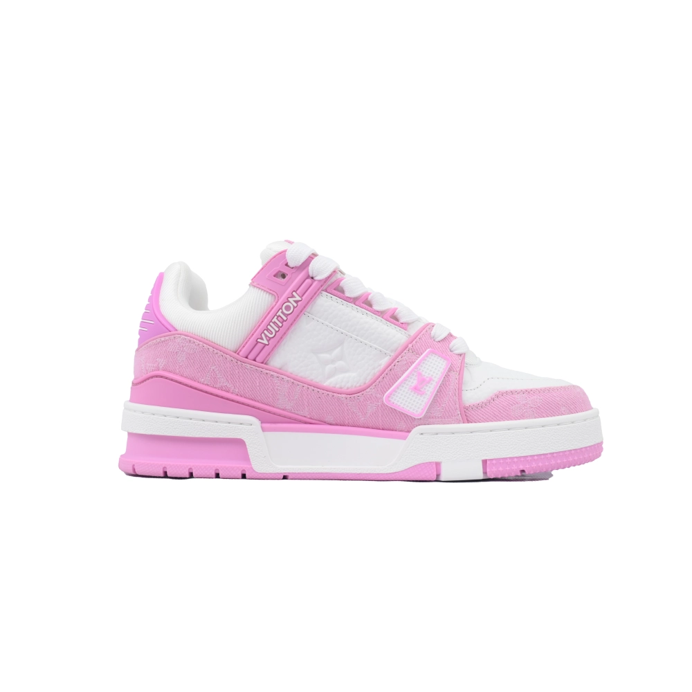 Louis Vuitton Trainer White Pink Cowboy