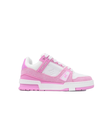 Louis Vuitton Trainer White Pink Cowboy