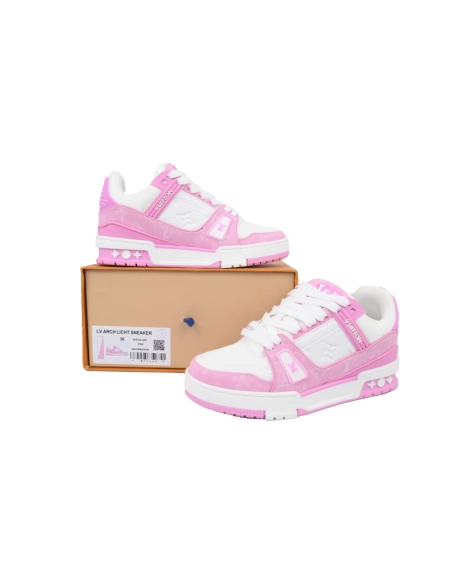 Louis Vuitton Trainer White Pink Cowboy