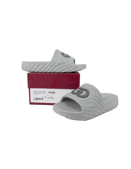Gucci Double G Slippers Grey