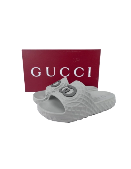 Gucci Double G Slippers Grey