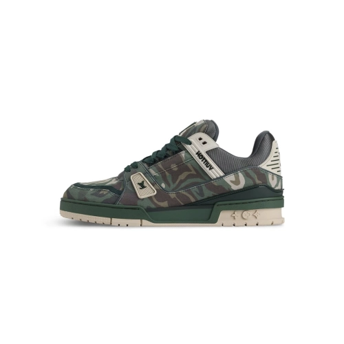 Louis Vuitton Trainer Camouflage Green 1AIKP0