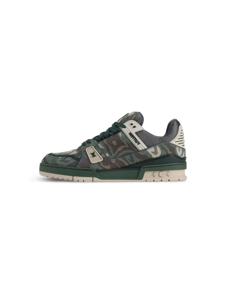 Louis Vuitton Trainer Camouflage Green 1AIKP0