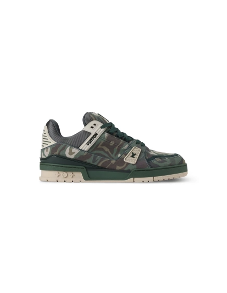 Louis Vuitton Trainer Camouflage Green 1AIKP0