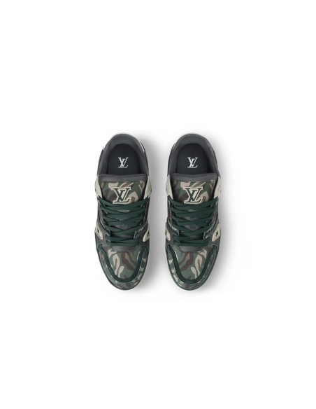 Louis Vuitton Trainer Camouflage Green 1AIKP0