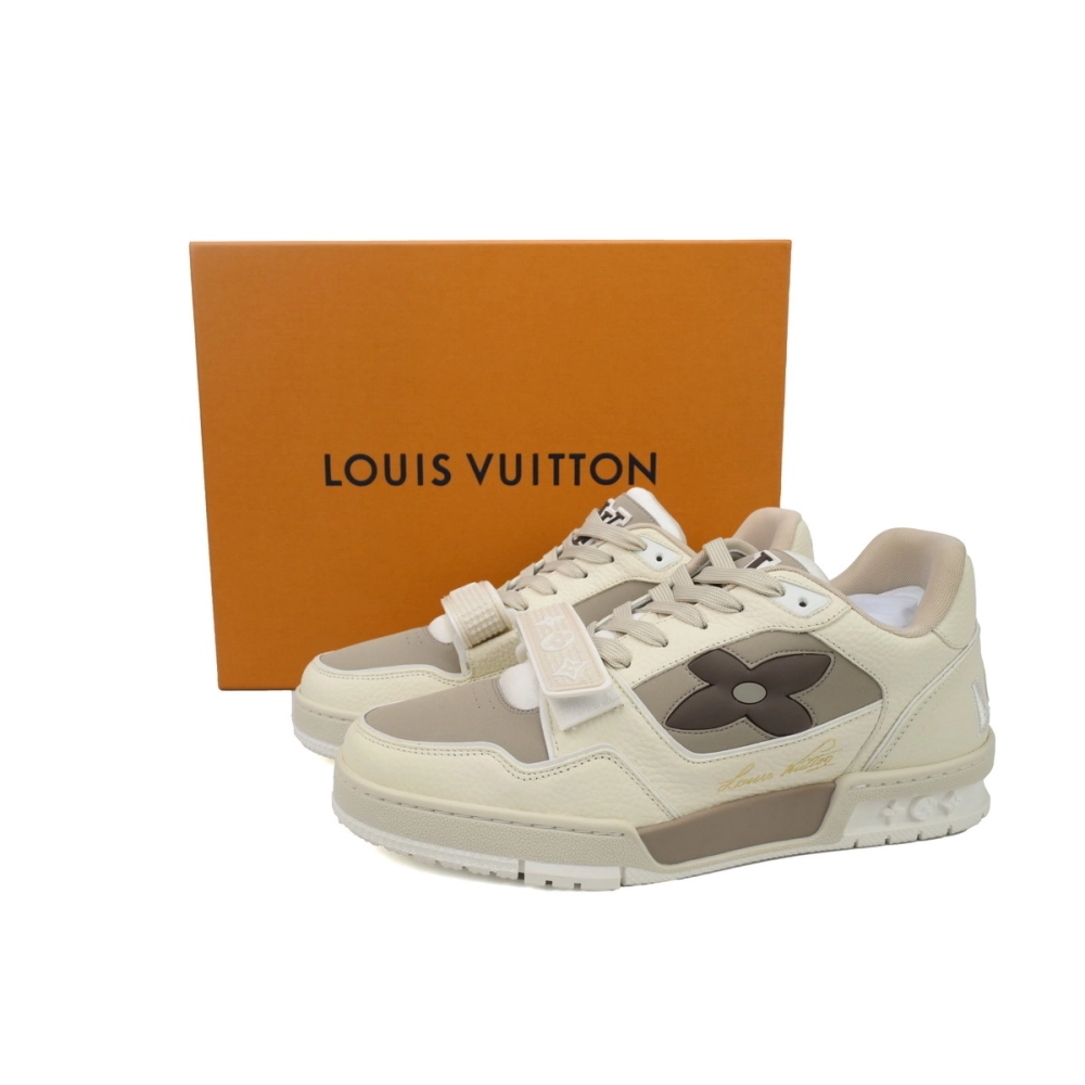 Louis Vuitton Trainer Monogram Flower Beige