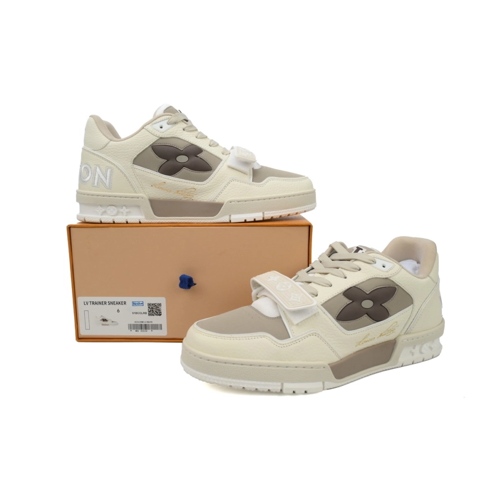 Louis Vuitton Trainer Monogram Flower Beige