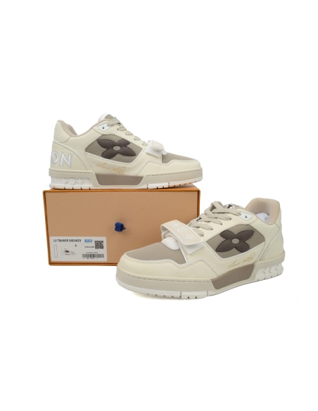Louis Vuitton Trainer Monogram Flower Beige