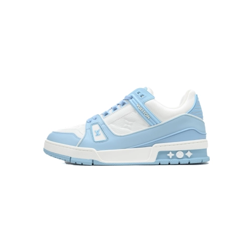 Louis Vuitton Trainer Low White Sky Blue
